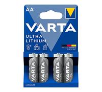 Pila AA Ultra Lithium 1.5V - LR06, 4 Unidades, Ø14,5x50,5mm, Ideal para Dispositivos electrónicos y Juguetes.