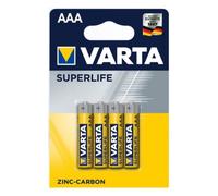 Pila AAA Varta Superlife Alcalina 1,5 V Pack 4 Unidades