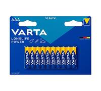 Pila alcalina AAA de Larga duración, tamaño Ø10,5x44,5mm, Blister de 10 Unidades, Ideal para Dispositivos electrónicos y Juguetes.