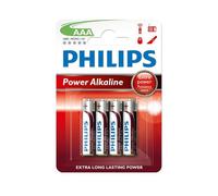 Pila alcalina AAA LR03 1.5V - Blister de 4 Unidades, tamaño Ø10,5x44,5mm, Ideal para Dispositivos electrónicos y Juguetes.
