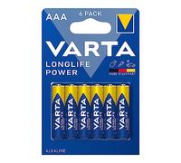 Pila Alcalina LR03 AAA 6ud, Larga duración, Voltaje 1.5V, Ideal para Dispositivos electrónicos y Juguetes.
