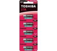 Pila alcalina Toshiba 27A 12V pack 5 unidades alta duración dispositivos electrónicos