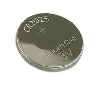Pila botón de Litio CR-2025, 3V, 220mAh, Ideal para Dispositivos electrónicos como Relojes, mandos a Distancia y Juguetes.