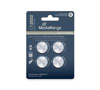 MediaRange MRBAT132 Litio 3V batería no-Recargable - Pilas (Litio, Botón/Moneda, 3 V, 4 Pieza(s), CR2032, 220 mAh), Plata