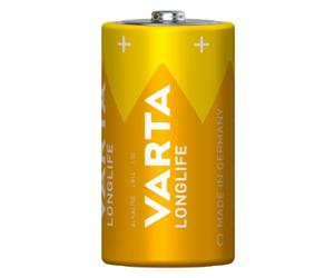 Pila C Alcalina VARTA Longlife 1,5V 2 Piezas