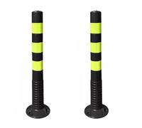 Pila de aparcamiento Seguridad reflectante for obras de construcción, conos reflectantes de seguridad vial for entradas de vehículos(2 pack)