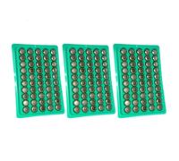 Pila de botón alcalina AG13LR44 de 1,5 V, paquete de 50 unidades.