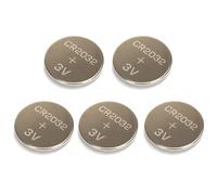 Pila de botón CR2032 de 3 V, Paquete de 5, Ideal para Dispositivos electrónicos, Relojes, Controles remotos y Juguetes.