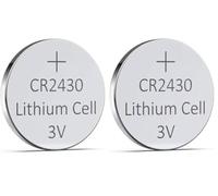 Pila de botón CR2430 de 3V, 2 Unidades, Ideal para Dispositivos electrónicos, Relojes y Juguetes. (Paquete de 2)