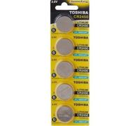 Pila de botón Toshiba CR2450 3V Litio Pack 5 unidades larga duración