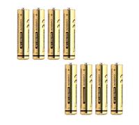 Pila de Carbono-Zinc R03 (AAA) 1,5 V, Paquete de 8 Unidades, Ideal para Dispositivos electrónicos y Juguetes.