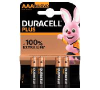 Pila duracell alcalina plus aaa blister con 4 unidades 942796