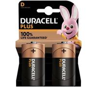 6 pilas alcalinas Duracell D Plus, LR20 MN1300 (3 blísters de 2 baterías)
