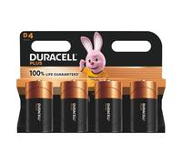 Pila Duracell Plus D 4 unidades