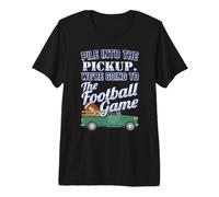 Pila en la camioneta Que Vamos al Juego de fútbol Camiseta Premium