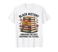 Pila Floral para Maestros del Mes de la Historia Afroamericana, Amante de los Libros Camiseta