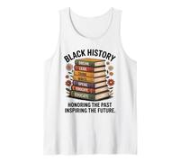 Pila Floral para Maestros del Mes de la Historia Afroamericana, Amante de los Libros Camiseta sin Mangas