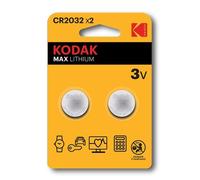 Kodak Pila de botón KCR2032-1 3 V Litio 210 mAh Pack 2 unidades