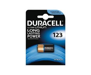 Pila litio duracell ultra m3 dl123 - 3v - no recargable - especial para cámaras