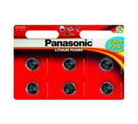 Pila Panasonic CR2032 Litio 3V Pack 6 Unidades Larga Duración