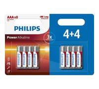 Pila Philips Power Alkaline LR03P8BP/10 AAA alcalina 1,5 V pack 8 unidades