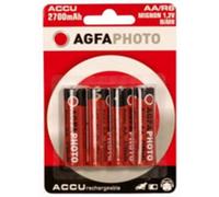 Pila recargable AGFAPHOTO NiMh Mignon AA 2700 mAh pack de 4