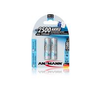 Pila recargable Ansmann AA Níquel-metal hidruro 2500 mAh Pack 2 unidades