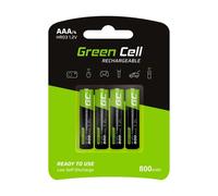 Pila recargable Green Cell GR04 AAA NiMH 1,2 V 800 mAh pack 4 unidades