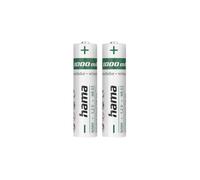 Pila recargable Hama 00223524 AAA NiMH 1000 mAh pack 2 unidades