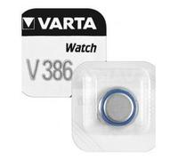 Pila reloj 386 varta 1,55vdc 105ma oxido plata sr43sw lr43