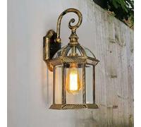 Pilanp Lámparas De Exterior Montaje En Pared, Aplique De Pared para Patio Aplique De Pared Retro con Pantalla De Vidrio Transparente Lámpara Exterior Impermeable para Porche Delantero De Casa