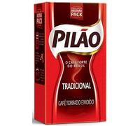 Pilão Roasted and Ground Coffee 8.80 oz | Café Pilão Torrado e Moído 250g (PACK OF 02)