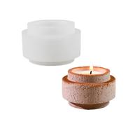 Pilar Cemento Silicona Múltiples Tazas Velas Moldes Elegantes Ornamentos Decorativos Decorativos Moldes Muelles Vela.
