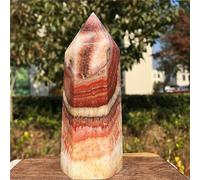 Pilar de cerdo Natural, torre de cristal de cuarzo, piezas de decoración for el hogar y la Oficina, Reiki decoración de la habitación (Size : 700-750g)