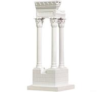 Pilar de resina para escultura que refleja la interpretación europea de la arquitectura del templo para el hogar, oficina, sala de estar, estantería de exhibición (A)