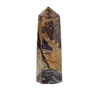Pilar de, Torre de,Piedra de energético - 6 varitas de facetadas, columna natural de una sola punta, meditación Reiki pulida, decoración del hogar
