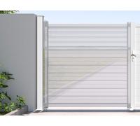 Pilar para portón de aluminio - L15 cm x Alt. 190 cm - blanco - NERETO