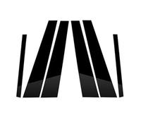 Pilar Puerta Pegatina Compatible con BMW para Serie 7 F01 F02 2009-2015 6 Piezas De Postes Pilares, Molduras Puertas Y Ventanas Coche, Pegatinas Columnas BC