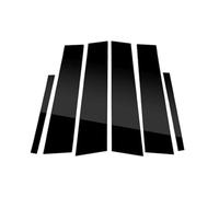 Pilar Puerta Pegatina Compatible con Nissan para Maxima 2016, 2017, 2018, 2022, 6 Piezas, Negro Brillante, Postes De Pilares, Pegatinas para Molduras Centrales Puertas Y Ventanas