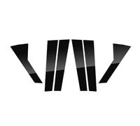 Pilar Puerta Pegatina Compatible con Toyota para Wish AE20 2009 2010 2012-2017, Pegatina Embellecedora para Columna De Ventana Puerta, Poste Pilar, Color Negro Brillante