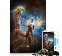 Pilares de la Creación en la Nebulosa del Águila Rompecabezas de 1000 Piezas para Adolescentes Juguete Mental Tiempo de Paz Corte Premium Regalo artístico (38x26cm)