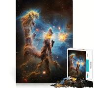 Pilares de la Creación en la Nebulosa del Águila Rompecabezas para Adultos 1000 Piezas Juguete de lógica Clara Tiempo de Ocio Corte Perfecto Regalo Creativo (38x52cm)