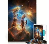 Pilares de la Creación Nebulosa Espacial Rompecabezas de 1000 Piezas para Adolescentes Juguete Mental Rompecabezas Tiempo de Paz Corte Premium Regalo artístico (38x52cm)