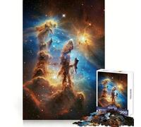 Pilares de la Creación Nebulosa Espacial Rompecabezas de 1000 Piezas para Adolescentes Juguete Mental Rompecabezas Tiempo de Paz Corte Premium Regalo artístico (38x52cm)