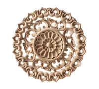 Pilares de madera en relieve, calcomanía tallada, esquina, poste, aplique, marco, puerta, mueble, pared, sin pintar, decoración del hogar, Y12, 30