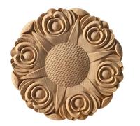 Pilares de madera en relieve, calcomanía tallada, forma de poste de esquina, aplique, marco, puerta, mueble, pared, sin pintar, decoración del hogar, Y47, 12