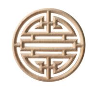 Pilares de madera en relieve, calcomanía tallada, forma de poste de esquina, aplique, marco, puerta, mueble, pared, sin pintar, decoración del hogar, Y30, 15