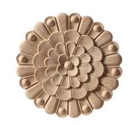 Pilares de madera en relieve, calcomanía tallada, forma de poste de esquina, aplique, marco, puerta, mueble, pared, sin pintar, decoración del hogar, Y10, 20