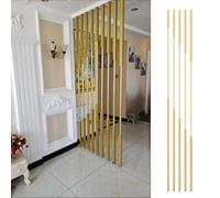 Pilares divisores cuadrados de habitación con diseño personalizado para puertas interiores, perfecto para salas de estar y entradas de restaurantes, no requiere taladrar (5 piezas de 150 cm/59