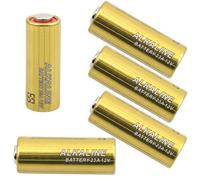 Pilas 23A 12V para abridores de Puertas de Garaje y Mucho más Pila 12V 23 A Alcalina a Prueba de Fugas y de Larga duración Pila Mando Garaje Pilas A23S MN21/23 L1028 V23GA LRV08 8LR932 Lote de 5